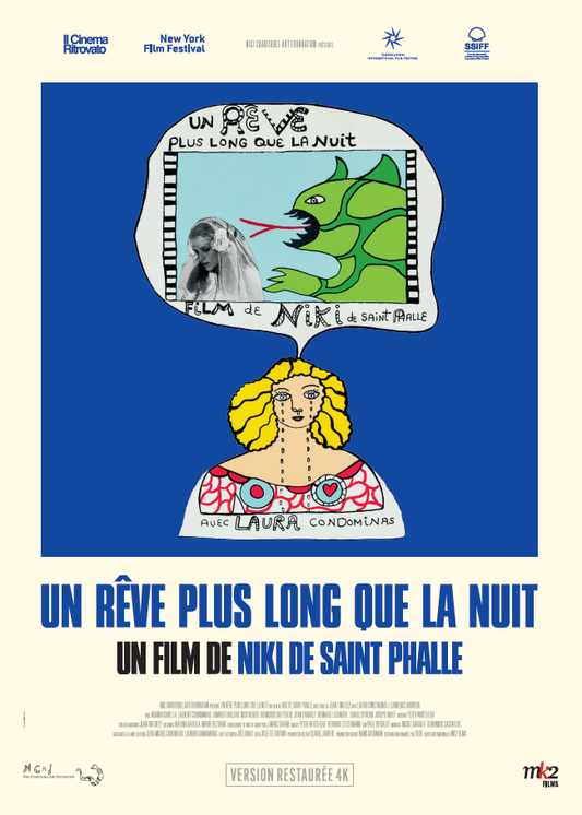 Affiche du film UN RÊVE PLUS LONG QUE LA NUIT réalisé par Niki de Saint Phalle
